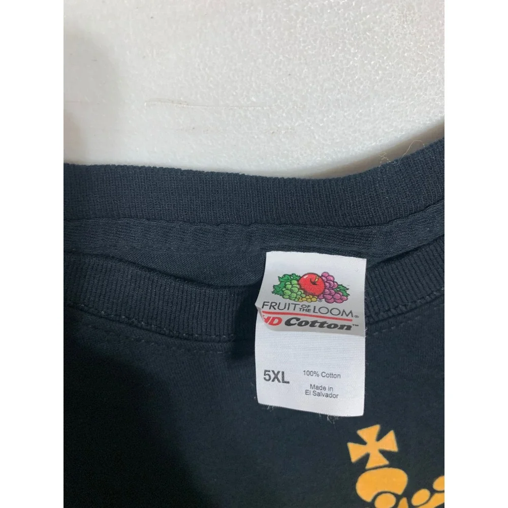 Fruit‎ of the Loom Mens 5XL Black September Birthday King Graphic T-Shirt Cotton